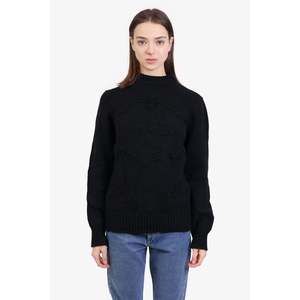 Prada Black Wool/Cashmere Knit Logo Embroidered Sweater Size 48